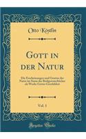 Gott in der Natur, Vol. 1: Die Erscheinungen und Gesetze der Natur im Sinne der Bridgewaterbücher als Werke Gottes Geschildert (Classic Reprint)