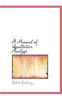 A Manual of Qualitative Analysis