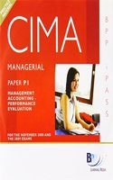CIMA - P1: Management Accounting: Performance Evaluation