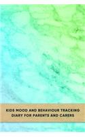Kids mood and behaviour tracking diary for parents and carers