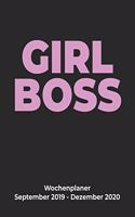 GIRL BOSS Wochenplaner September 2019 - Dezember 2020