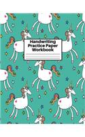 Handwriting Practice Paper Workbook
