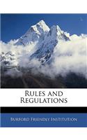 Rules and Regulations