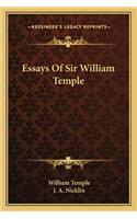 Essays of Sir William Temple