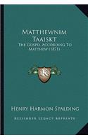 Matthewnim Taaiskt