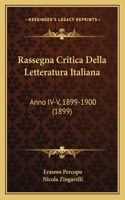 Rassegna Critica Della Letteratura Italiana