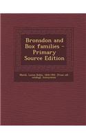 Bronsdon and Box Families