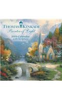 Thomas Kinkade Painter of Light with Scripture 2019 Mini Wall Calendar