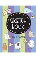 Sketch Book For 2 Year Old: Blank Doodle Draw Sketch Book