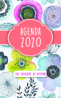 The Treasure of Wisdom - 2020 Daily Agenda - Watercolour Flowers: A Daily Calendar, Schedule, and Appointment Book with an Inspirational Quotation or Bible Verse for Each Day of the Year