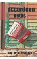accordeon notes papier a musique