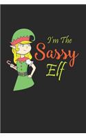Sassy Elf Notebook: Diary Journal 6x9 inches with 120 Dot Grid Pages