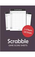 Scrabble Game Score sheets