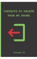 Contacts to Delete from My Phone