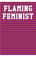 Flaming Feminist: Guitar Tab Notebook 6"x9" 120 Pages