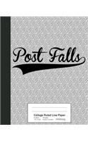 College Ruled Line Paper: POST FALLS Notebook