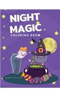 Night Magic Coloring Book