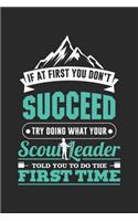 If At First You Don't Succeed Try Doing What Your Scout Leader Told You To Do The First Time