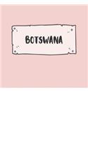 Botswana: Ruled Travel Diary Notebook or Journey Journal - Lined Trip Pocketbook for Men and Women with Lines
