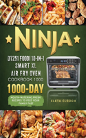 Ninja DT251 Foodi 10-in-1 Smart XL Air Fry Oven Cookbook 1000