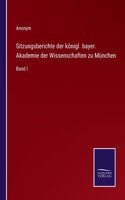 Sitzungsberichte der königl. bayer. Akademie der Wissenschaften zu München: Band I