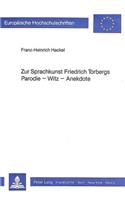 Zur Sprachkunst Friedrich Torbergs- Parodie - Witz - Anekdote