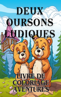 Livre de coloriage Aventures avec deux ours ludiques