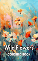 Wild Flowers Coloring Book For Adult