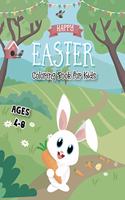 Happy Easter Coloring Book For Kids Ages 4-8
