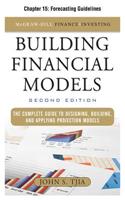 Building Financial Models, Chapter 15 - Forecasting Guidelines