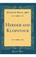 Herder and Klopstock (Classic Reprint)