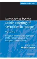 Prospectus for the Public Offering of Securities in Europe