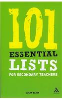 101 Essential Lists for Secondary Teachers