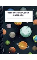 Deep Space Explorer Notebook: Boys' and Girls Fun Handwriting and Printing Practice Notebook for Grades K-2-3