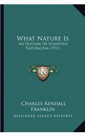 What Nature Is