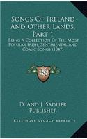 Songs Of Ireland And Other Lands, Part 1