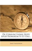 de Conjunctionis Hote Apud Homerum VI Et Usu...