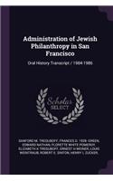 Administration of Jewish Philanthropy in San Francisco