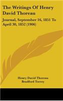Writings Of Henry David Thoreau