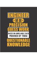 Engineer We Do Precision Guess Work Based on Unreliable Data Provided by Those Questionable Knowledge