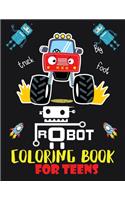 Robot coloring book For Teens
