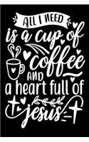 All I Need is A Cup of Coffee and A Heart full of Jesus