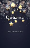 Christmas Card List Address Book
