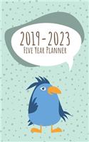 2019-2023 Five Year Planner: Monthly Schedule Organizer 60 Months Calendar Agenda To Do List 5x8 Inch Notebook (Volume 19)