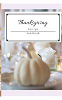 Thanksgiving Recipe Notebook