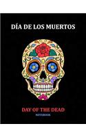 Day of the Dead Notebook: Día de los Muertos: Ruled White Paper to Write in- Blank Lined Workbook for Writing Notes - Large Note Book for Women, Adult, Teen(48 Sugar Skull)
