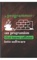 Programmer an Progranism That Turns Caffeine into Software