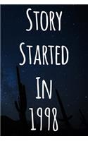 Story Started In 1998: The perfect gift for a birthday - unique personalised journal!