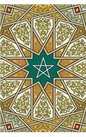 Monogram Pentagram (Neopaganism) Notebook: Blank Journal Diary Memoir Log Logue(46 Arabesque Two 150 Lined)