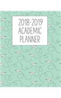 2018-2019 Academic Planner: Weekly And Monthly: Calendar Schedule Organizer and Journal Notebook